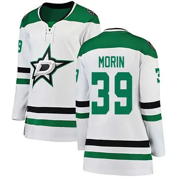 Women's Travis Morin Dallas Stars ＃39 Breakaway White Away Jersey